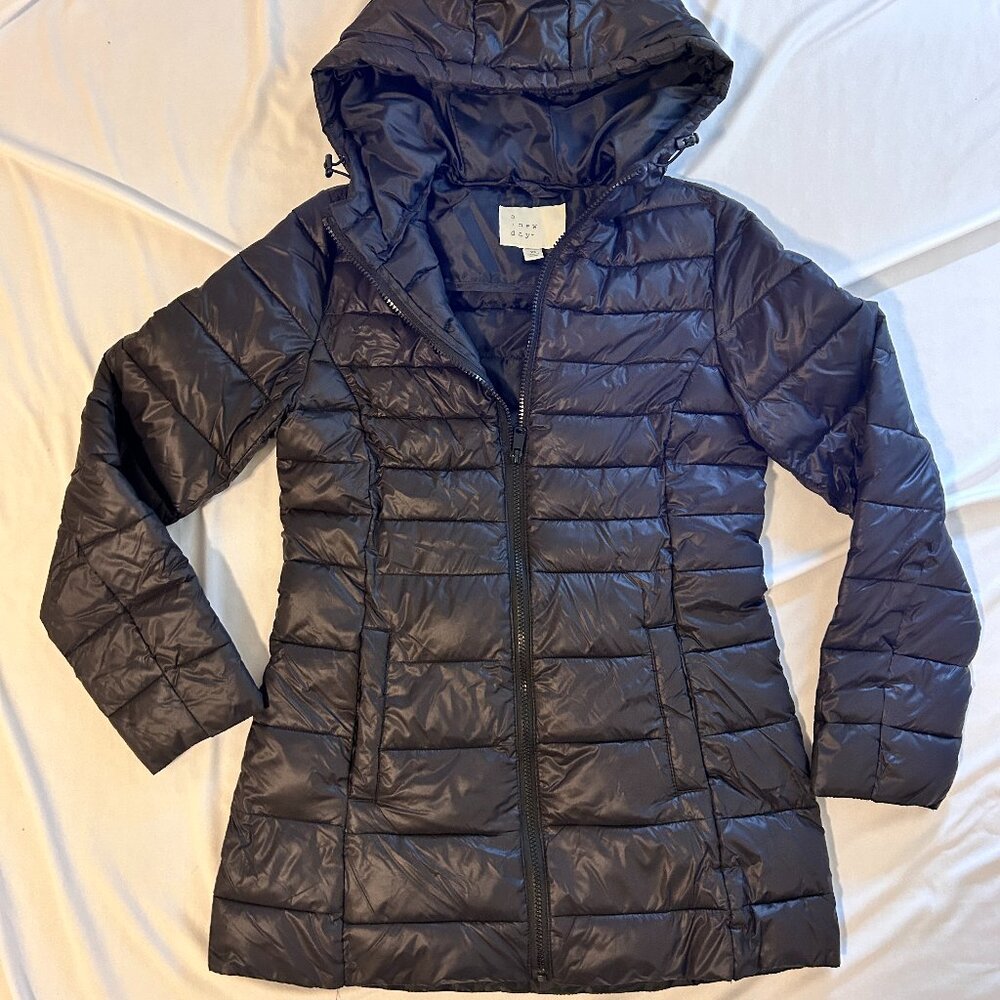 Women's A NEW DAY Puffer Winter Coat Size XS